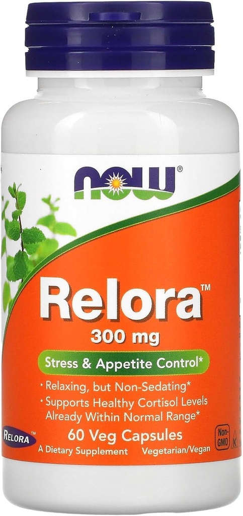 NOW Foods Relora, 300 mg, 60 Veg Capsules