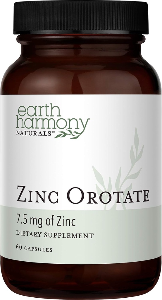 Zinc Orotate 7.5mg Vegan Supplement - Ισχυρές Αντιοξειδωτικές Ιδιότητες Υποστήριξη της λειτουργίας του ανοσοποιητικού συστήματος, της ενέργειας και του μεταβολισμού - Ήπαρ, οστά, αρθρώσεις & καρδιά Υγεία - Μη Γλουτένη & χωρίς - 60 κάψουλες