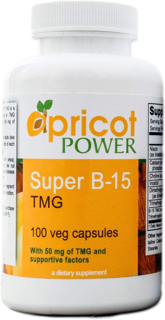 Vericot Power Super B-15 μη τοξικό παγγαμικό οξύ - Υγεία Επίπεδα οξυγόνου & Ενέργεια - 100 Veg Caps