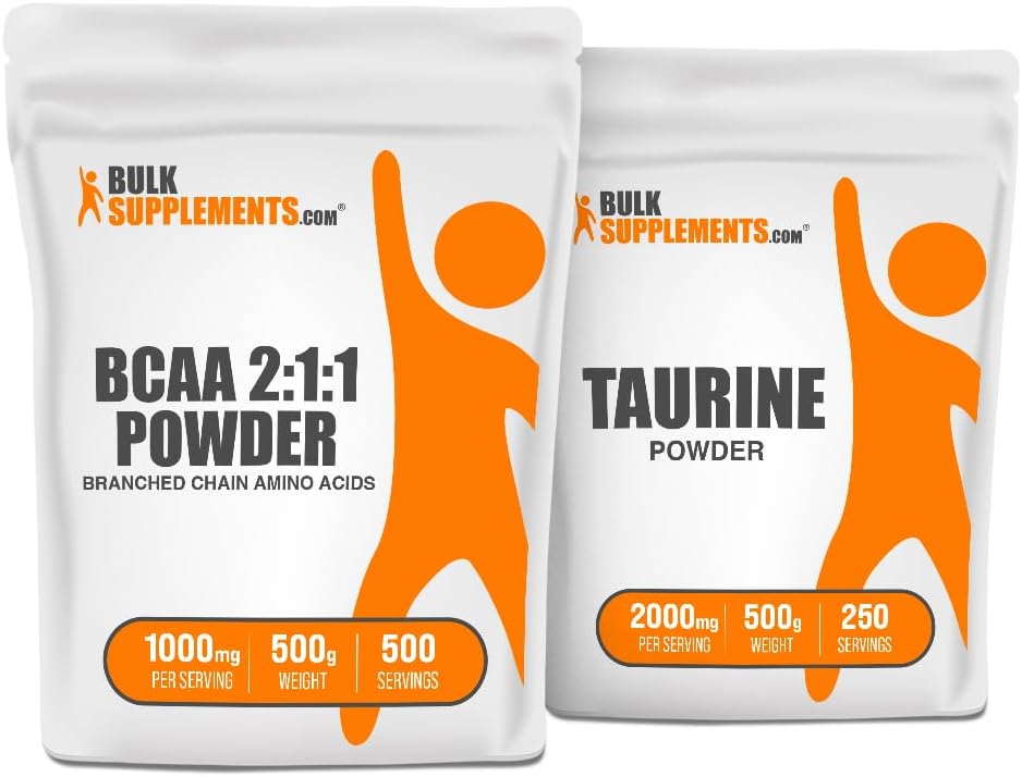 Συμπληρώματα χύδην BCAA 2:1:1 500g + Taurine 500g Bundle