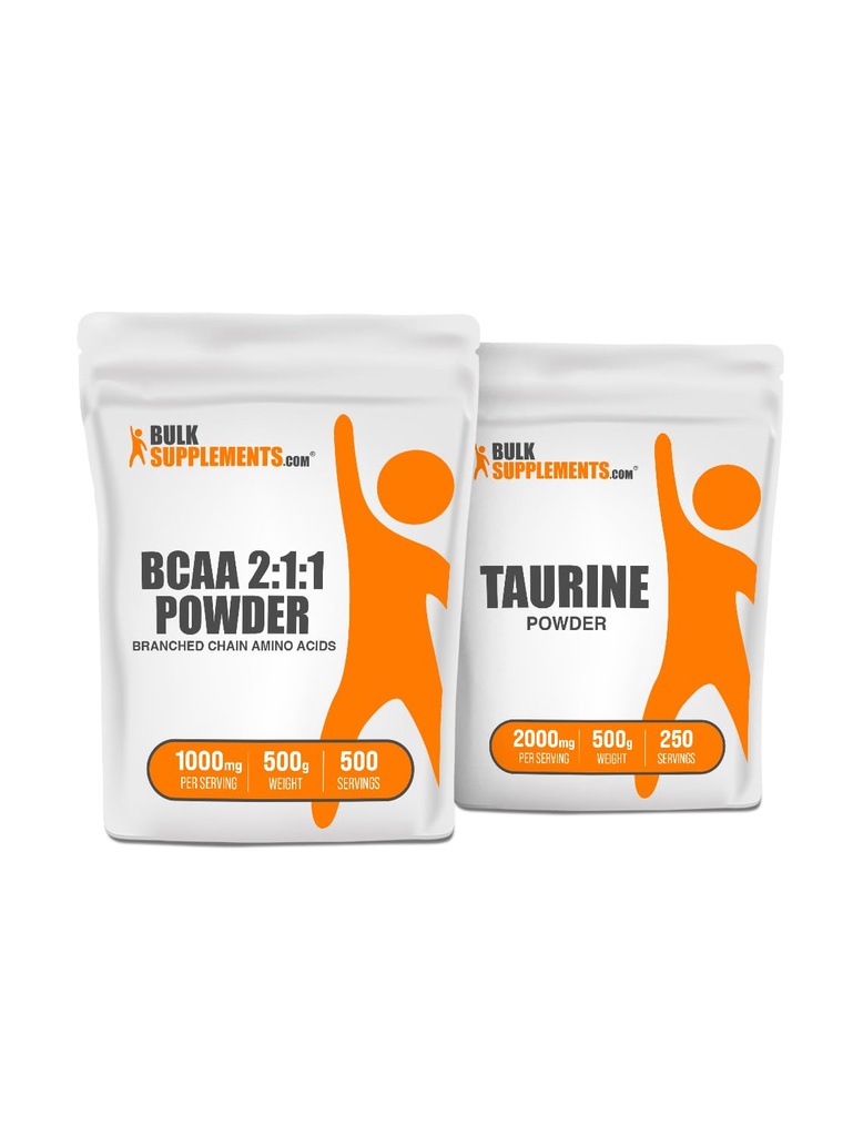 Συμπληρώματα χύδην BCAA 2:1:1 500g + Taurine 500g Bundle