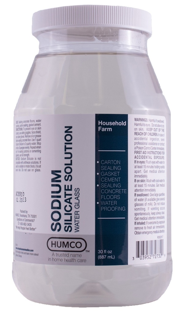 Humco Sodium Silicate Solution 30 oz, Νερό Γυαλί.