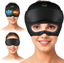 Καπάκι για την ανακούφιση της ημικρανίας - 2 σε 1 Καπάκι για την ανακούφιση του πονοκεφάλου με αποσπώμενη μάσκα ματιών 20% Extra Gel - Καπέλο για τις ημικρανίες - Κρύο κεφάλι πάγου Τυλίξτε τα προϊόντα για το άγχος, την ένταση, το Hangover & Puffy Eyes