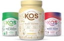 KOS PowerPlant Bundle (Πρωτεΐνη βανίλιας με βάση το οργανικό φυτό σε σκόνη + Μείγμα οργανικών ερυθρών + Μείγμα οργανικών πράσινου)