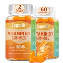Βιταμίνη B1 Gummies 100mg για ενήλικες & παιδιά, Θιαμίνη B1 συμπλήρωμα με 600mg Ασβέστιο, το νευρικό σύστημα υποστηρίζει & ενισχύει την ενέργεια, Πορτοκαλί Γεύση, μη ΓΤΟ, Vegan, 120 Μασώμενα Gummies