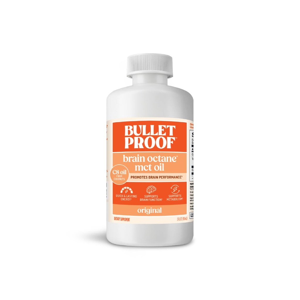 Αλεξίσφαιρο εγκεφαλικό οκτάνιο C8 MCT Oil Travel Size, 3 ουγγιά, Keto συμπλήρωμα για τη διαρκή ενέργεια και λιγότερα κουρέλια
