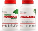Πλήρης Ζωή Moringa και Echinacea Κάψουλες - συμπλήρωμα βοτάνων - Moringa χάπια για γυναίκες και άνδρες - Φυσική ενέργεια Booster - Kosher, χωρίς γλουτένη - Veggie Caps