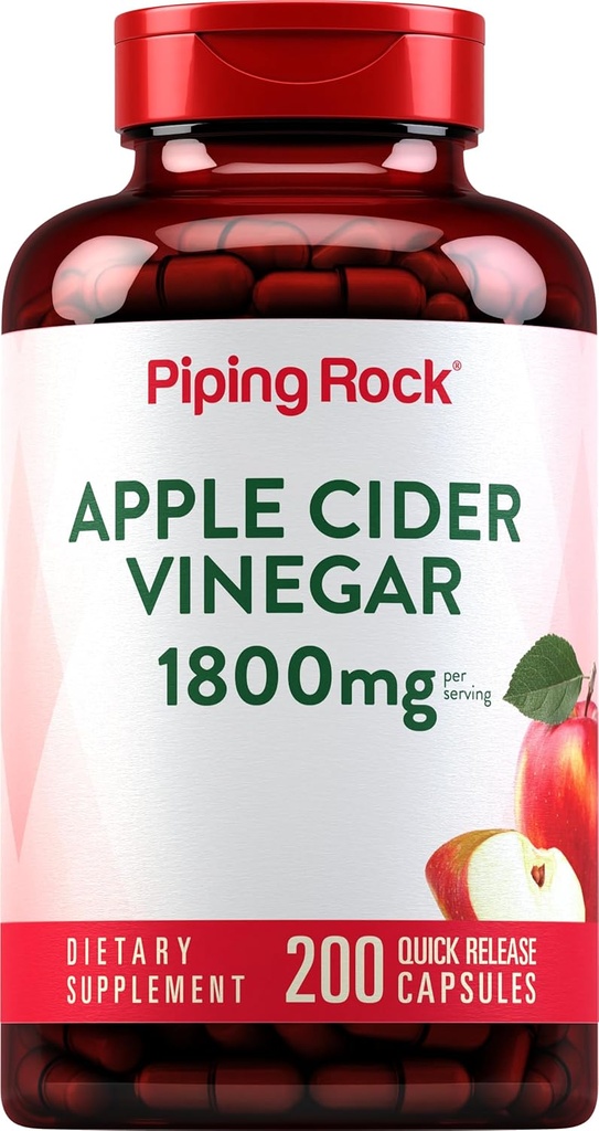 Piping Rock Apple Cinegar Κάψουλες 1800 mg 