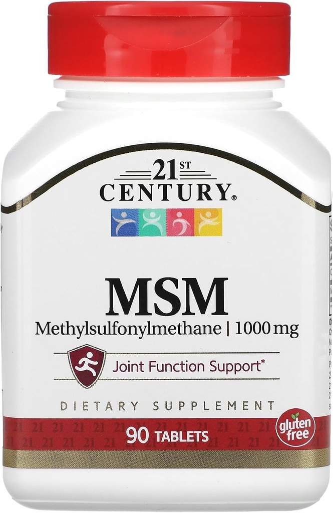 21st Century MSM, 1,000 mg, 90 Tablets