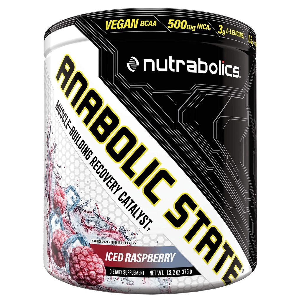 Nutrabolics Dietary Supplement Anabolic State Iced Raspberry 375g (30 υπηρεσίες)