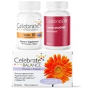 Γιορτάστε βιταμινές Μπαριατρική Bundle – Celebrateone Multivitamin, Σιδήρου με Βιταμίνη C Chewables, και Ισορροπία Προβιοτική + Prebiotic – Βασική Διατροφή & Digestive Υποστήριξη για την αποκατάσταση WLS