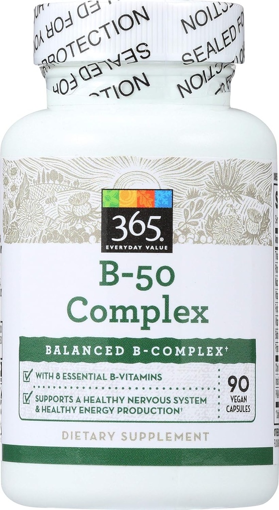 365 από το Whole Foods Market, B – 50 Complex, 90 ct, Packaging May Vary