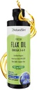 NaturalSlim Flaxseed Oil Liquid Fresh Taste Flax Oil Organic Cold Pressed & High in Omega 3 6 9 Faty Acid Flax Seed Supplement for Healthy Cells, Hair, Skin, & Nails - Fresh Taste 16 fl. Oz.