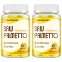 Saw Palmetto για τις γυναίκες - DHT Blocker Hair Growth Supplement - 500mg Poent Saw Palmetto Gummies για τα μαλλιά, το δέρμα, τα νύχια, Urinary Wellness - Mango-Pineapple Flavor - 120 Gummies