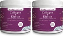 Συσκευή Κουζίνας Σώματος Collagen και 250 mg Elastin συμπλήρωμα για τη βοήθεια Σημεία γήρανσης, την υποστήριξη της υγείας του δέρματος & Ελαστικότητα, Λιγότερες ρυτίδες, μη αρωματισμένη σκόνη, Άγευστη, Άοσμη, Άχρωμη, 30 εξυπηρετούν (2 Pack)