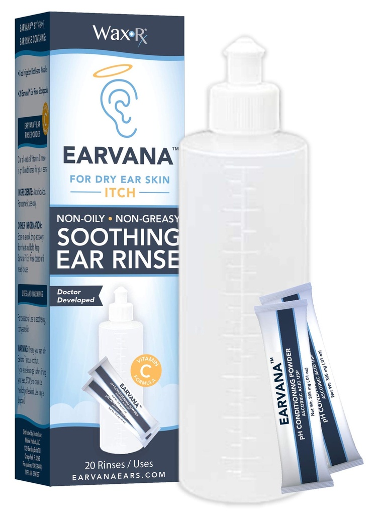 EARVANA Καταπραϋντικό αυτί Ξεπλύνετε για ξηρό αυτί Itch