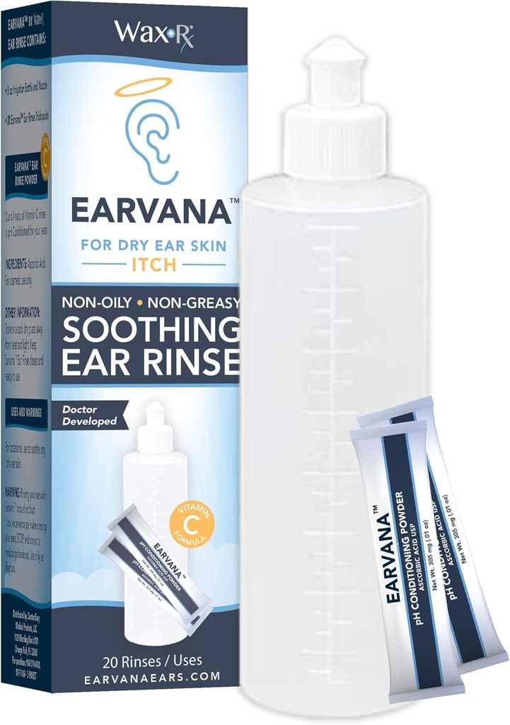 EARVANA Καταπραϋντικό αυτί Ξεπλύνετε για ξηρό αυτί Itch