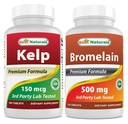 Kelp Supplement 150 Mcg & Bromelain 500 mg