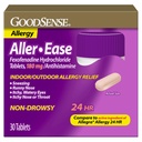 GoodSense Aller- Ease - Fexofenadine Hydrochloride 180 mg δισκία - 24ωρη Αλλεργία Ιατρική για Εσωτερική & Εξωτερική Ανακούφιση, 30 Count
