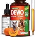 Cat & Dog Herbal Broad Spectrum Cleanser – Υγρή καθαρισμού για κουτάβι & γατάκι – Digestive Υποστήριξη & Καλύτερη διατροφική απορρόφηση για κατοικίδια ζώα – Wormwood, Σπόροι κολοκύθας και καρότο στη σύνθεση – 2 Oz