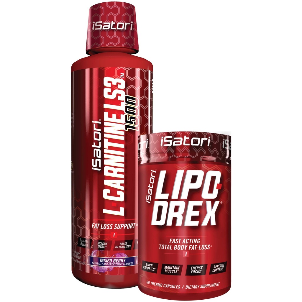 iSatori Lipo-Drex Λιποθυμία Θερμογόνος Φόρμουλα - Γρήγορη Απώλεια βάρους δράσης - Ορεκτικό Καταπραϋντικό (60 κάψουλες) L-Καρνιτίνη Υγρό Κάψιμο λίπους και Μεταβολισμός Ενεργοποιητής - Μικτή Berry (32 υπηρεσίες)