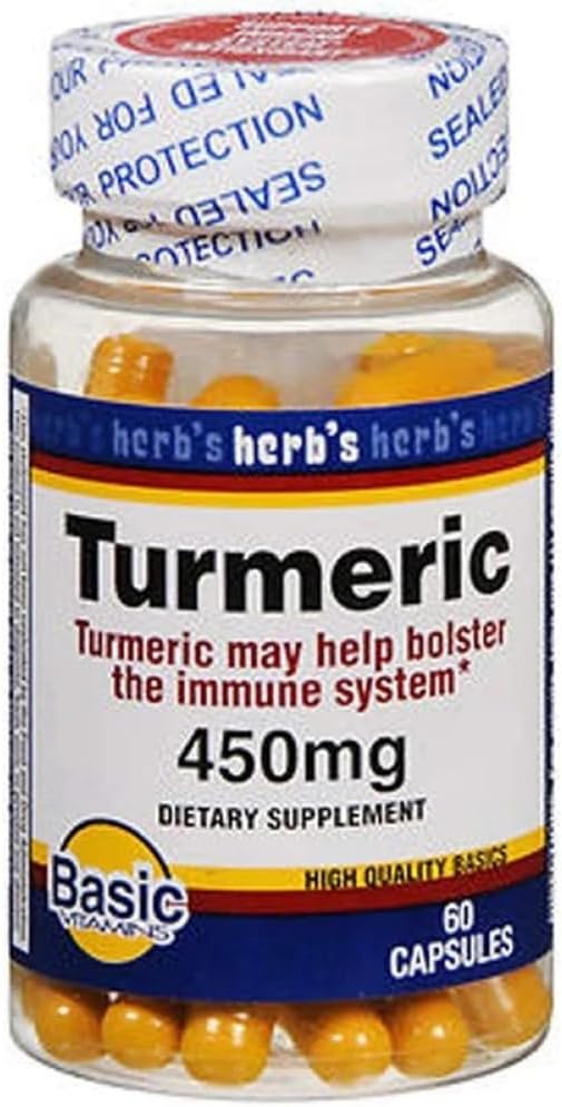 Βασικές Βιταμίνες Κουρκουμάς 450 mg Καψάκια - 60 ct, Συσκευασία των 2