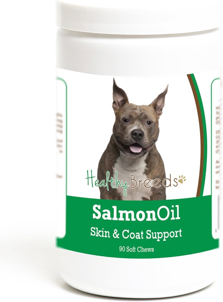 Υγιείς Φυλή American Staffordshire Terrier Salmon Oil Μαλακά Μασούρια 90 Κόμη