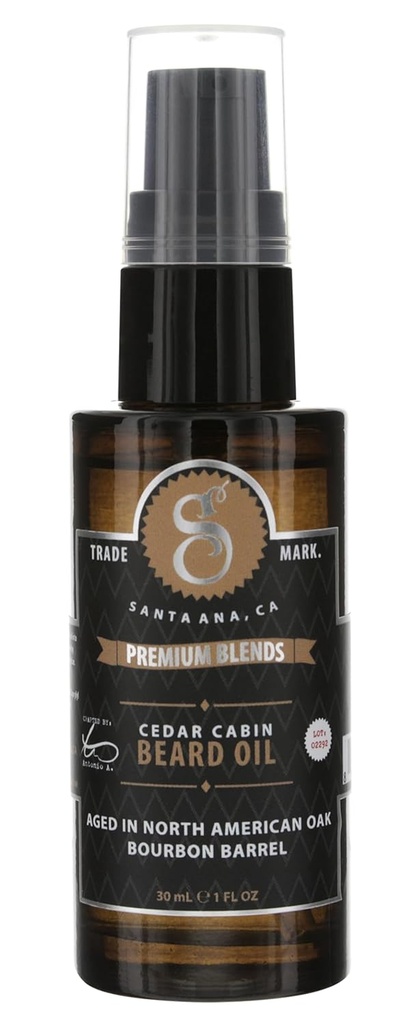 Suavecito Premium Μείγμα Γένου Έλαιο - Leave-In Beard Conditioner για την μαλακοποίηση των μαλλιών, την ενυδάτωση του δέρματος, την εξάλειψη της γενειάδας της πιτυρίδας, υγιής γενειάδα ανάπτυξη - 1 oz