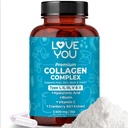 Love You Premium Collagen Complex – Τύποι I, II, III, V & X – Μαλλιά, δέρμα, νύχια, αρθρώσεις & έντερα Υποστήριξη – Hydrolyzed Bovine Collagen Peptides – Grass-Fed, Non-GMO, 120 κάψουλες, ΗΠΑ