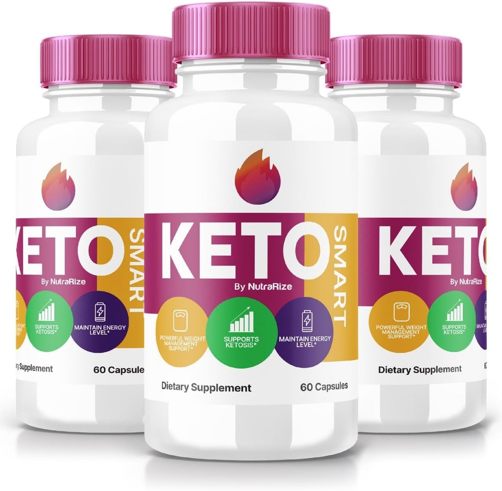 (3 Pack) Keto Smart Capsules - Keto Smart Dietary Supplement for Advanced Weight Loss, Maximum Strength All-Natural Pills for Targeting Belly Fat, KetoSmart Pastillas Reviews (180 Capsules)