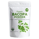 Iyasa Holistics Organic Bakopa Powder (Brahmi Leaf), Certified Organic Ayurveda Superfood, Hair and Brain Tonic, Resealable Pouch of 8 oz