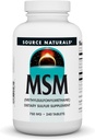 Source Naturals MSM (μεθυλοσουλφονυλομεθάνιο), 750mg - 240 δισκία