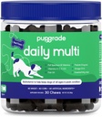 PupGrade Daily Multivitamin for Dogs - All-in-One Supplement for Digestive, Immune, Skin and Coat Health - 32 Healthy Nutrients, Probiotic Enzymes, Omega Fish Oil, Vitamins A, C, D & E - 30 Μαλακά Μασά