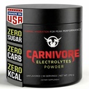 Carnivore Electrolytes Unflavored Keto Electrolytes Powder, 90 Servings - Daily Electrolyte Hydration Powder, Sugar Free Electrolytes, Zero Calories - for Carnivore Diet, Preworkout, & Post Workout