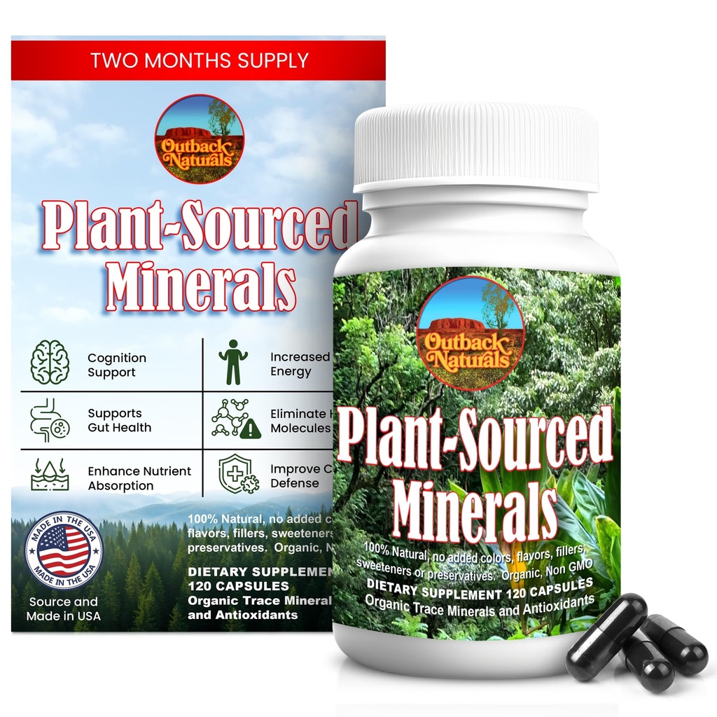 Fulvic Humic Mineral Blend Φυτικών Ανιχνευτικών Ορυκτών, Ηλεκτρολυτών, Υγιεινή των Ούλων, Γνωστική & Ανοσολογική Υποστήριξη, Καθαρή Φόρμουλα Ζωτικότητας για Δύναμη - 120 Κάψουλες