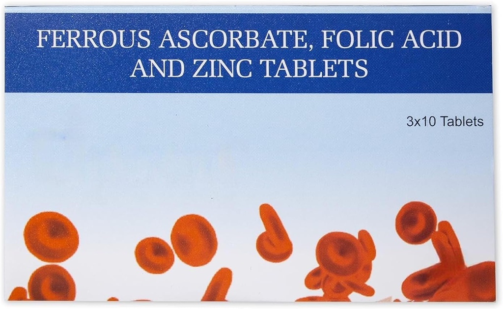 Σιδήρου Ασκορβικά και Folic Acid δισκία 