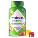 Vitafusion MultiVites Gummy Πολυβιταμίνες για Ενήλικες με 12 Βιταμίνες και Ορυκτά, Berry, Ροδάκινο και Πορτοκαλί Γεύση, Νούμερο 1 Gummy Vitamin Brand, 75 Ημέρα προσφοράς, 150 Count