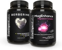 Intelligent Labs 2-σε-1 Δέσμη MagEnhance Magnesium Magnesium L-Threonate Complex with Mg Glycinate and Mg Taurate) και Max Strength Berberine 500MG Κάψουλες