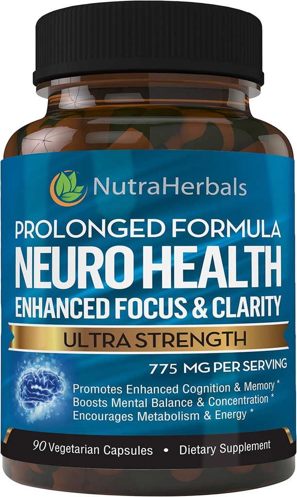 Brain Booster συμπλήρωμα -90 Ημέρα προσφοράς- Nootropics ψυχική σαφήνεια, μνήμη & εστίαση. Επιστημονικά σχεδιασμένα για παρατεταμένη απόδοση - DMAE, Bacopa Monnieri, Rhodiola Rosea.