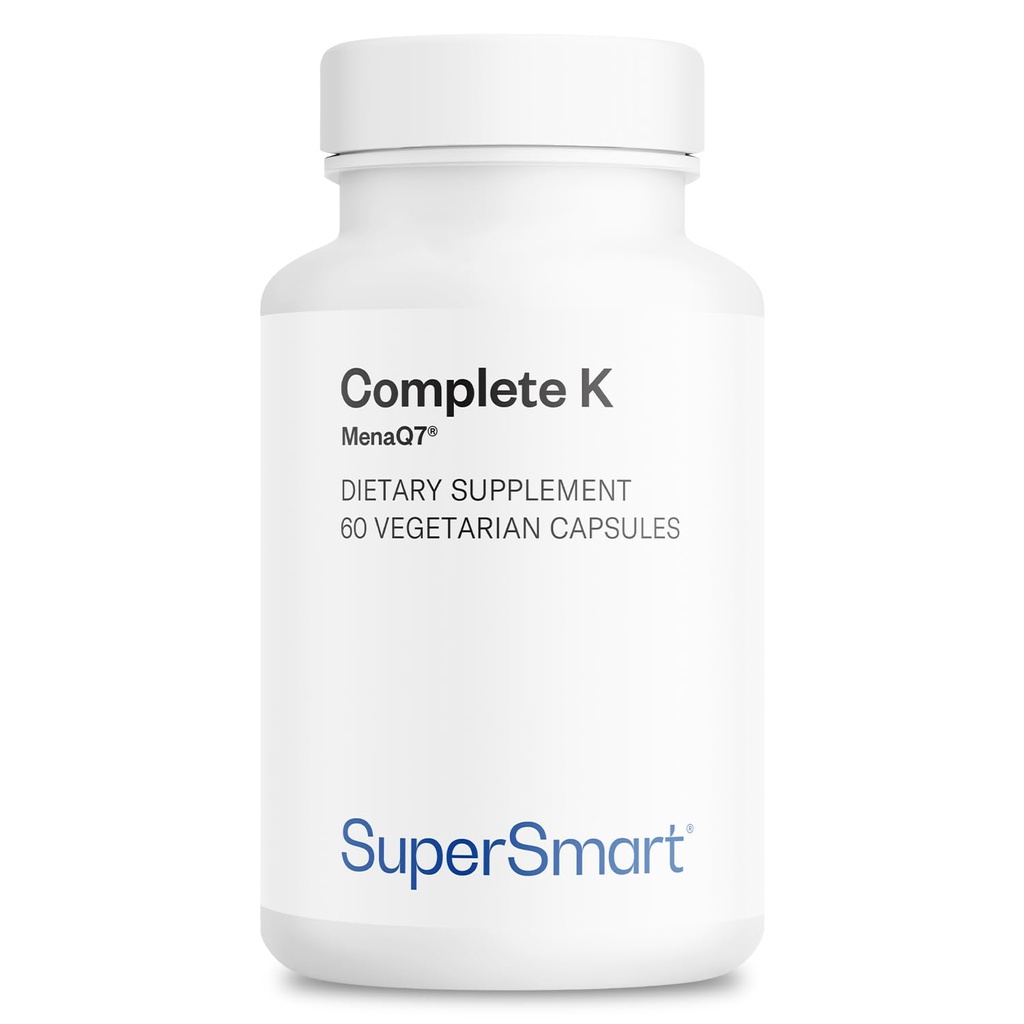 Supersmart - Πλήρης K - με K1, K2 (MK4 + MK7) - Πλήρης Φάσμα Βιταμίνη K συμπλήρωμα 