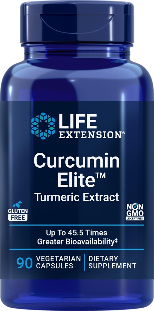 Life Extension Curcumin Elite Turmeric Extract, 90 Veg Capsules