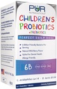Children's Probiotics + Prebiotics, 60 Chewable Tablets | 6 Billion CFUs/Serving, 2 Month Supply, with Sunfiber® & FOS for 10X More Effectiveness, 100% All Natural, Made in USA