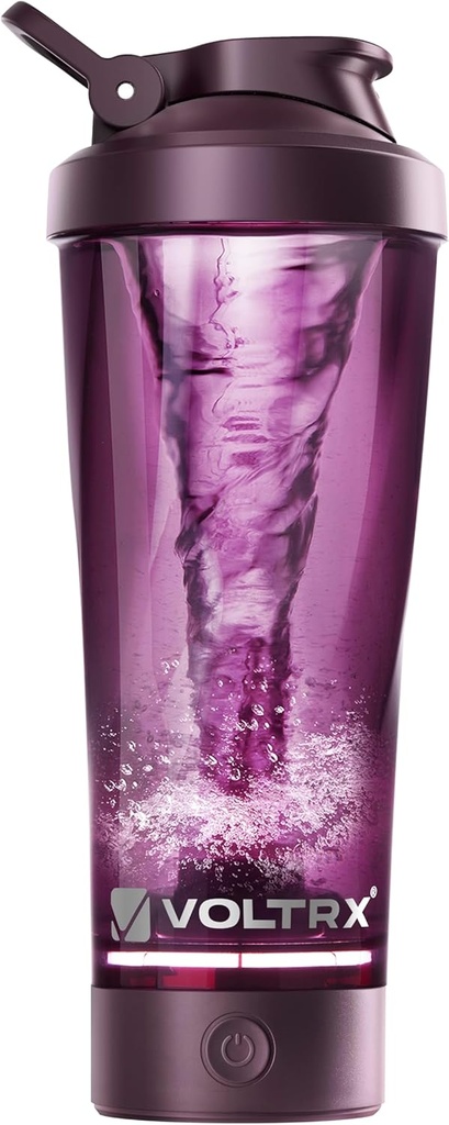 VOLTRX Premium ηλεκτρικό μπουκάλι αναδευτήρα πρωτεϊνών, Κατασκευασμένο με Tritan - BPA Free - 24 oz Vortex Φορητό κύπελλο αναμείκτη /USB C επαναφορτιζόμενο κύπελλα αναδευτήρα για ανακινήσεις πρωτεϊνών