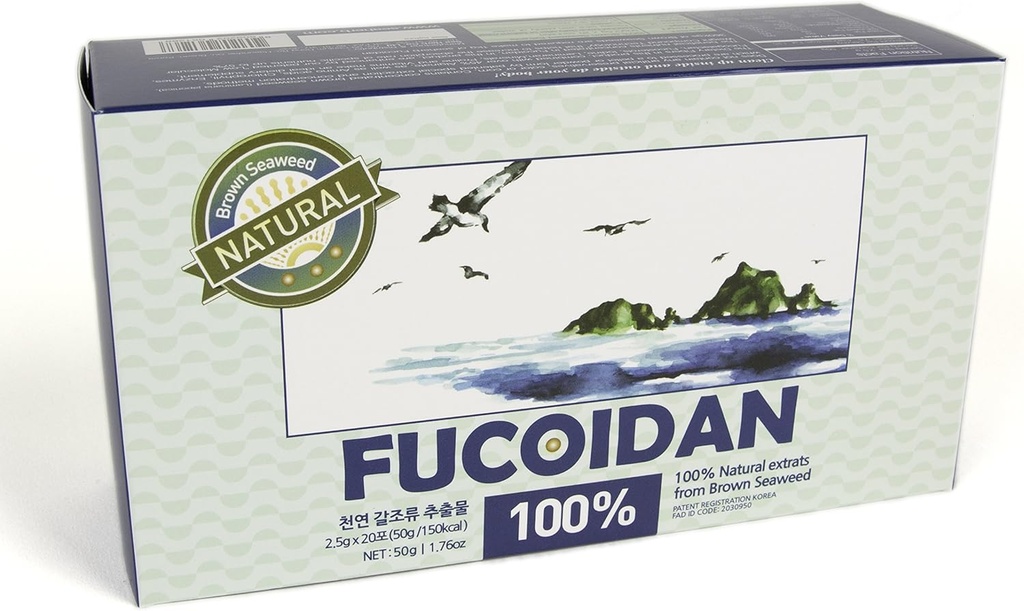 [Τύπος χαπιών] 100% Φυσικό εκχύλισμα καφέ φύκιας Fucoidan USFDA Passed (Κωδικός ID 2030950) (50g (20sachets))