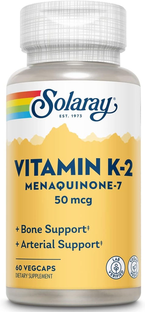 SOLARAY K-2 Mk-7 50 Mcg VCapsules 