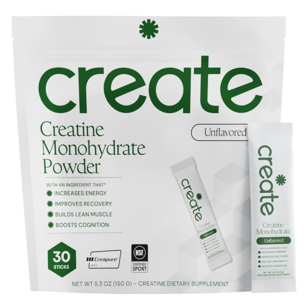 Δημιουργήστε ενιαία Serv Creatine Monohydrate σκόνη – 5g Creapure Creatine 