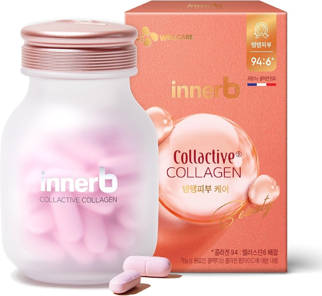 CJwellcare Innerb Glow Capsule Collagen (28 Services, 4 Εβδομάδες) - Firm Skin Elasticity, Premium Korean Skin Care Συμπληρωματικό. Ελαστίνη, Βιταμίνη C.