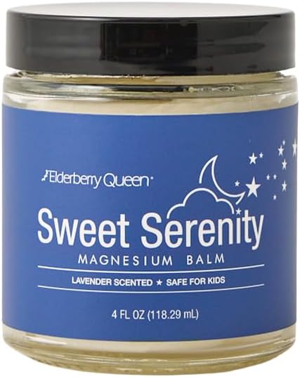 Selderberry Queen Sweet Serenity Magnesium Balm για τον ύπνο 4 oz, Kid Safe (Λαβάνδρα)