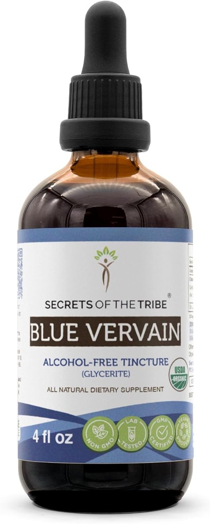 Μυστικά της φυλής Blue Vervain USDA Organic 