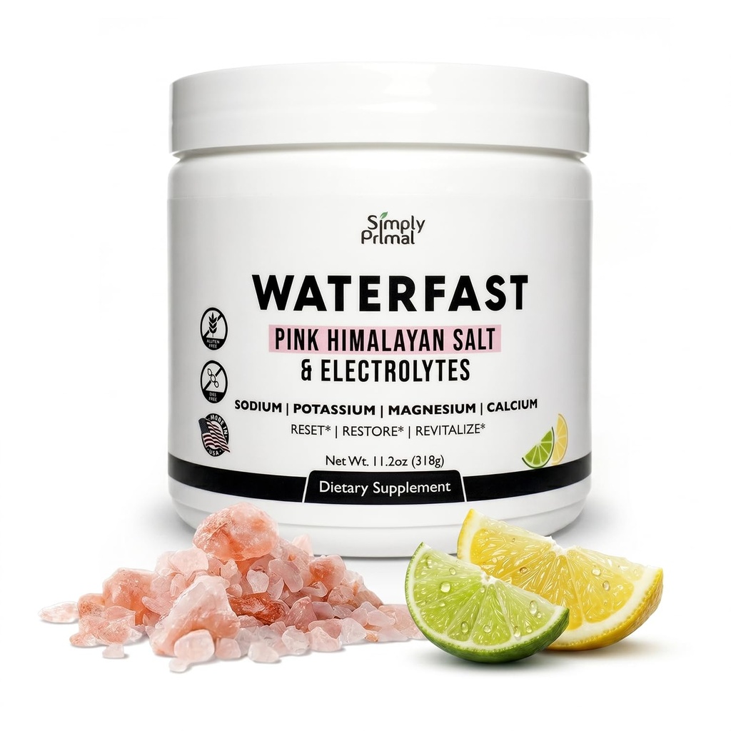WATERFAST Keto Ηλεκτρολυτική Σκόνη για Νηστεία και Ενυδάτωση - Lime Flavor 